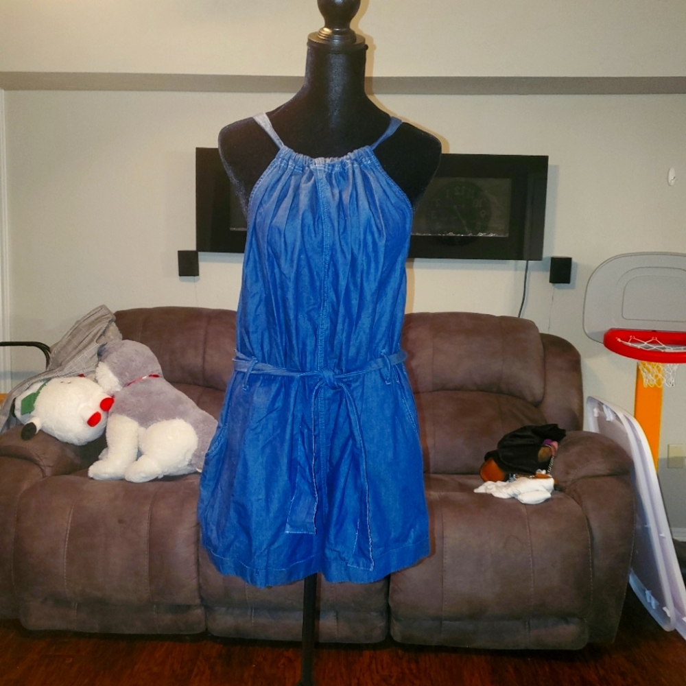 Denim Romper